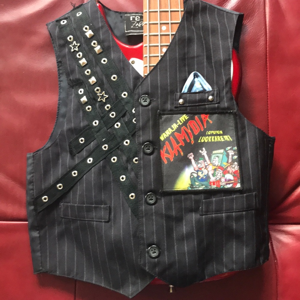 Vintage Reconstructed Rock Star Vest 🎸